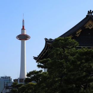 東本願寺と京都タワー